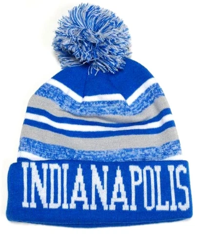 Indianapolis Colts Blue / White Classic POM Ball Knit Hat Cap Winter Ski Beanie Cover
