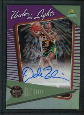 2022-23 DALE ELLIS 19/49 AUTO PANINI CHRONICLES LEGACY UNDER THE LIGHTS - Image 1 of 2