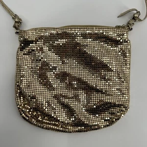 Vintage Gold Mesh Purse By Whiting & Davis Co. FLAW - Picture 1 of 5