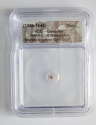 Worlds Smallest Gold Coin, India - Image 1 of 2