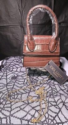 Mini Bolso Bandolera Cartera Deluxity Los Angeles con Cadena Dorada Nuevo con Etiquetas Foto 1 de 4