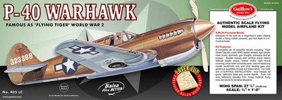 Guillow's P-40 Warhawk Laser Cut Model Kit (US IMPORT) - Image 1 of 3