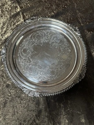 Vintage Birks Silver Tray Rideau Plate 12" Foto 1 de 4