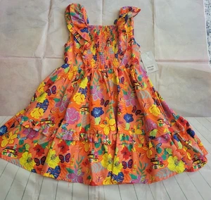 Disney Encanto Sleeveless Dress Fiesta Orange Girls Size 7/8 - Picture 1 of 15