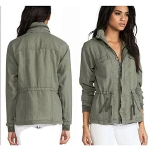 RARE MICHAEL STARS 100% LINEN JACKET COLES HAITI ARTISAN SNAKE BEADING LARGE - Picture 1 of 5