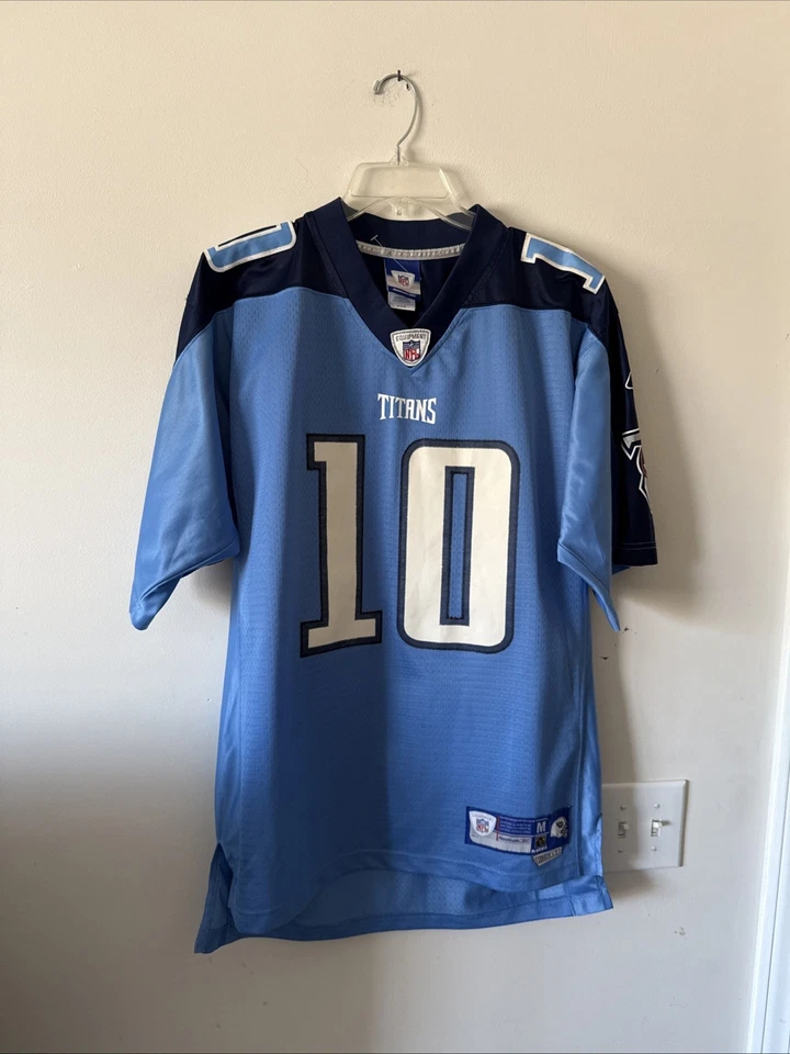 CAMISETA AUTÉNTICA PARA HOMBRE REEBOK VINCE YOUNG #10 TENNESSEE TITANS TALLA M - AZUL Foto 1 de 4