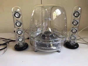 Haut-parleurs Harman Kardon Subwoofer SoundSticks III RETRO système audio TV ORDINATEUR - Photo 1/12