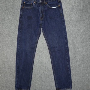 Levis 505 Jeans Men 34x36 Blue Regular Straight Dark Wash Tag 34x36 - Picture 1 of 13