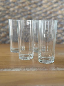 4er Set Vintage Bormioli Vitrosax Italien Klarglas dünne Saftgläser 5" - Bild 1 von 8