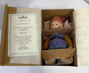 Ashton Drake Galleries Disney Schneewittchen & 7 Zwerge HAPPY 8" Puppe mit Ständer & Etikett - Bild 1 von 8