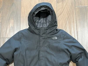 North Face Down Jacket 550 Parka Greenland Girls XL 18 Hooded May Fit Ladies Med - Picture 1 of 17