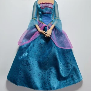 Vintage Barbie Island Princess Rosella Blue & Pink Doll Dress With Long Sleeves - Picture 1 of 5