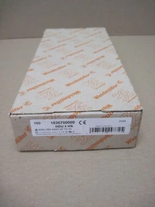 Weidmuller WDU 4 WS 1036700000 White Feed-Through Terminal ****BOX OF 100**** - Picture 1 of 8