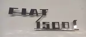 FIAT 1500 S Metal chromium script 250 x 75 mm. for FIAT 1500 S COUPE or SPIDER - Bild 1 von 7