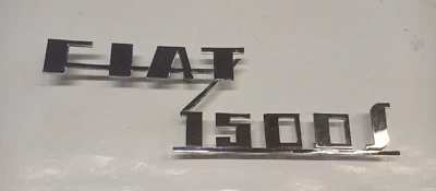 FIAT 1500 S Metal cromo escritura 250 x 75 mm. para FIAT 1500 S CUPÉ o SPIDER Foto 1 de 4