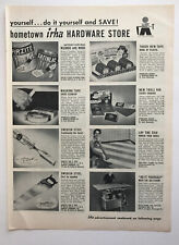 1953 IRHA Independent Home Owner Hardware Store Vintage Print Ads