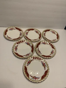 Set of 6 Royal Stafford -Richmond Pattern Salad/Dessert Plates - Picture 1 of 4