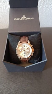 J. Lemans Sport Liverpool Chronograph, Armbanduhr, Lederarmband, neuwertig - Bild 1 von 1