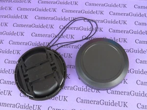 67mm Centre Pinch Front Lens Cap and Rear Lens Cap for Canon RF 67mm lenses - Picture 1 of 3
