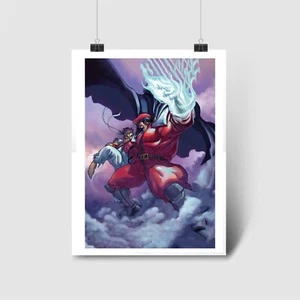 Ryu Vs M Bison Dictator | Classic Retro Fight Game | High Quality Prints - Picture 1 of 5