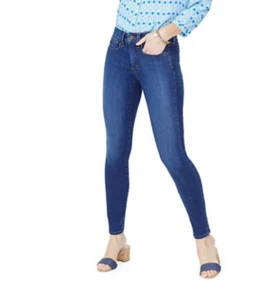 NYDJ Skinny Jeans Leggings UK 22 AMI Skinny Cooper Blue Slimming Fit US18 £139 - Picture 1 of 7