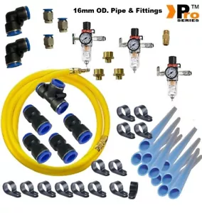 Pro Series Workshop Air Line Starter Kit-Air Line Fittings-9m Kit-Euro HiFlow 08 - Picture 1 of 6