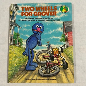 Two Wheels For Grover Hard Cover Book 1984 Sesame Street - Picture 1 of 9
