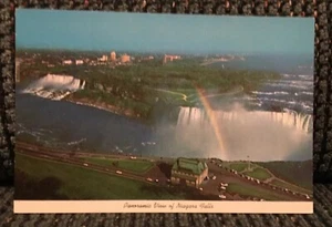 Panoramic View Of Niagara Falls American and Canadian Ontario Canada Postcard - Imagen 1 de 1