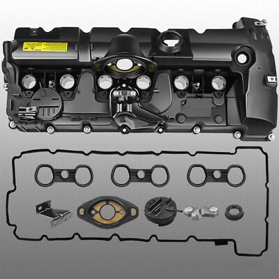 Valve Cover w/ Gasket Bolts 11127552281 For BMW E70 E82 E90 X5 128i 328i 528i ZY - Image 1 of 4