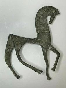 Vintage F Weinberg Style Brass Bronze Horse MCM 9.25" - Picture 1 of 3
