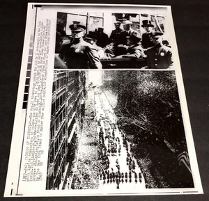 APOLLO 11 1969 ASTRONAUTEN NY PARADE ECHO CHARLES LINDBERGH ARCHIVAL DRAHTFOTO - Bild 1 von 1