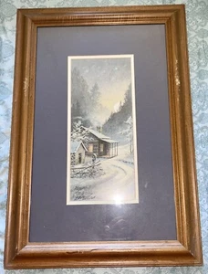 Lee Roberson Signed Print 1990 Framed Hearth And Home Double Matted - Picture 1 of 7