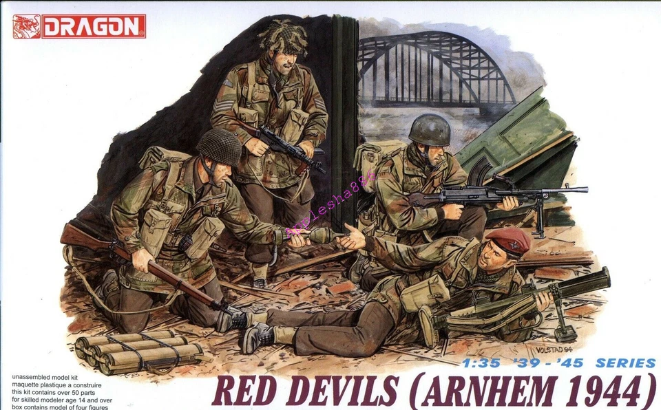 Dragon 6023 1/35 scale WWII British Red Devils (Arnhem 1944) (4 Figures) - Image 1 of 1