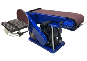 4x6" Belt & Disc Sander Combo, Metal Woodworking Polisher Grinder, 4x36" Belt - Picture 1 of 5