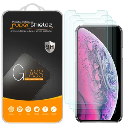 3X Supershieldz Tempered Glass Screen Protector for Apple iPhone XS Max (6.5") - Image 1 of 4