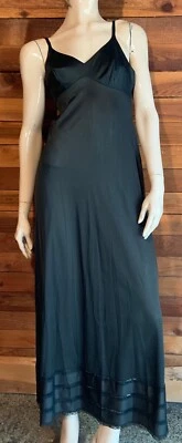 ARISTOCRAFT de colección años 60 por superior negro formal longitud 34 deslizamiento completo #15059 Foto 1 de 4