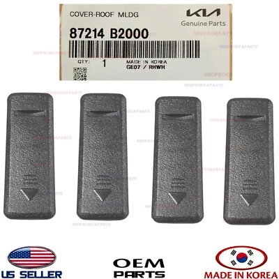 4pcs Genuine Roof Rail Rack Plug Molding Cover OEM Kia Soul 2014-2019 87214B2000 - Image 1 of 3