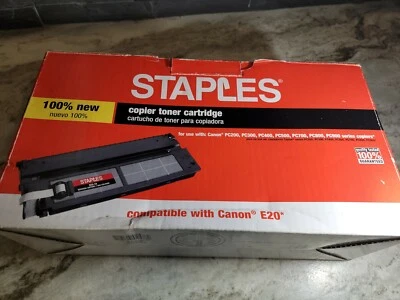 Canon E20 Black Toner Cartridge Genuine PC 300, 400, 500 Series  - Image 1 of 2