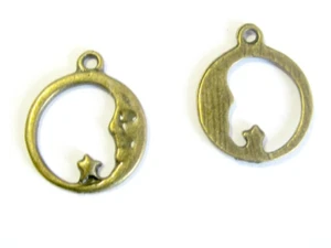 10 Anhänger Charms Mond 20 x 16 mm       Metallanhänger - Bild 1 von 1
