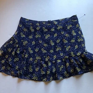 Bongo Rock blau gelb Blumenmuster Sternenmuster Jr Damen Gr. L A1379 - Bild 1 von 3