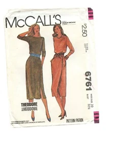 Vestido envolvente McCalls 676 patrón de costura sin usar, en caja, talla 10 busto 32 1/2 años 80 sin cortar - Imagen 1 de 4
