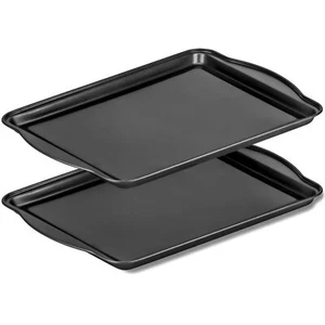 2 Pack Nonstick Baking Sheet 15 X 10 Inch Jelly Roll Pan And Cookie Baking Tray - Picture 1 of 9
