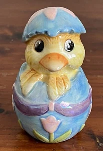 Fitz and Floyd Salzstreuer, Küken in Eierschale, Porzellan, "Eier bemalen" - Bild 1 von 5