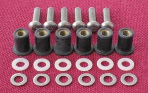 DUCATI ST4S ST4 ST2 pantalla, tuerca de pozo y kit de tornillos de acero inoxidable - DUC5 - Imagen 1 de 1