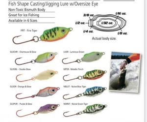 2 Packs Hildebrandt ThingamaJig Ice Fishing Jigs 1/4 OZ Orange & Glow - Picture 1 of 1