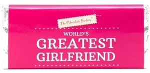 Fun Valentine Chocolate Bar Worlds Greatest Girlfriend - Picture 1 of 8
