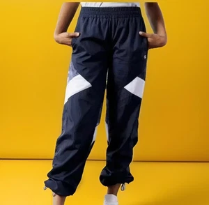 Champion Track Pants Windbreakers Warm Up Mesh Details Athletic Navy Women XS NW - Picture 1 of 6