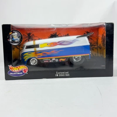 Autobús de arrastre VW Hot Wheels 1999 personalizado vintage escala 1:18 diecast coleccionable Foto 1 de 4