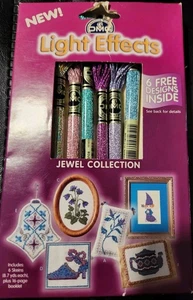 DMC Light Effects Jewel Collection Floss Package Of 6 Shimmering Jewel Tones - Picture 1 of 4
