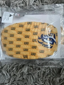 Nuovo Sigillato OSFA Hanes LSU Tigers SEC Ultra Fuse Maschera Viso Cover Oro - Foto 1 di 1